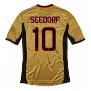 13-14 AC Milan #10 Seedorf Away Golden Jersey Shirt