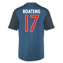 13-14 Bayern Munich #17 Boateng Away Black&Blue Jersey Shirt