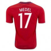 Chile Home Soccer Jersey 2016 Medel 17