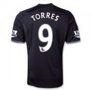 13-14 Chelsea #9 TORRES Black Away Soccer Jersey Shirt