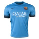 Barcelona Third Soccer Jersey 2015-16 Blue