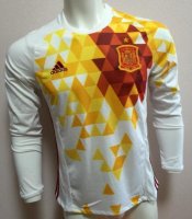 Spain Away Soccer Jersey 2016 Euro LS