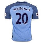 Manchester City Home Soccer Jersey 16/17 20 MANGALA