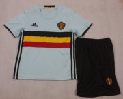 Kids Belgium Away Soccer Kit 2016 Euro (Shirt+Shorts)