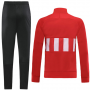 19-20 Atletico Madrid Red&White High Neck Collar Training Kit(Jacket+Trouser)