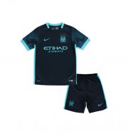 Kids Manchester City Away Soccer Kit 2015-16(Shirt+Shorts)