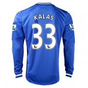 13-14 Chelsea #33 KALAS Home Long Sleeve Jersey Shirt