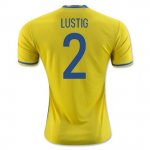 Sweden Home Soccer Jersey 2016 Lustig 2