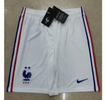 France Home White Soccer Shorts 2020