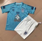 Children Pachuca Away Blue Soccer Suits 2019/20 Shirt and Shorts