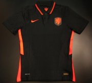 Netherlands Away Authentic Black Soccer Jerseys 2020 EURO