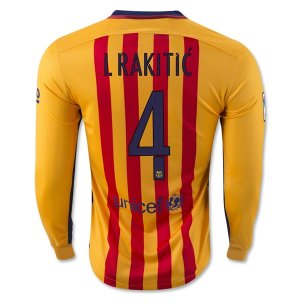Barcelona LS Away Soccer Jersey 2015-16 I. RAKITIC #4