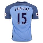 Manchester City Home Soccer Jersey 16/17 15 J. NAVAS