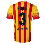 13-14 Barcelona #3 PIQUE Away Soccer Jersey Shirt