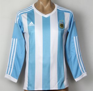 Argentina LS Home Soccer Jersey 2015-16