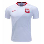 Poland Home Soccer Jersey Shirt White 2018 World Cup