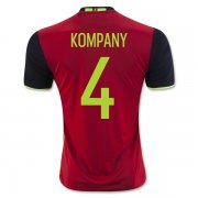 Belgium Home Soccer Jersey 2016 KOMPANY #4