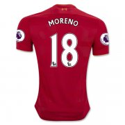 Liverpool Home Soccer Jersey 2016-17 18 MORENO