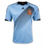 2012 Spain Blue Away Soccer Jersey Shirt