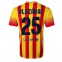 13-14 Barcelona #25 OLAZABAL Away Soccer Jersey Shirt
