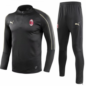 2018-19 AC Milan Borland Training Tracksuit Black