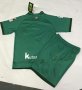 Children Real Sociedad Away Green Soccer Suits 2019/20 Shirt and Shorts