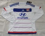 Lyon Long Sleeve Home Soccer Jersey 2015-16