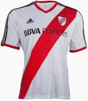 13-14 River Plate Home White Jersey Shirt