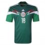 2014 Mexico #18 A.GUARDADO Home Green Soccer Jersey Shirt
