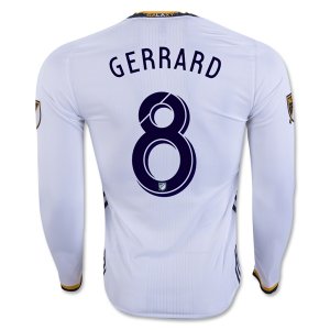 LA Galaxy LS Home Soccer Jersey 2016-17 GERRARD 8