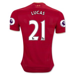 Liverpool Home Soccer Jersey 2016-17 LUCAS 21