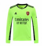 Long Sleeve Arsenal Goalkeeper Green Soccer Jerseys 2020/21