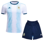 2019 Argentina Home Blue&White Soccer Jerseys Kit(Shirt+Short)