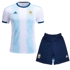 2019 Argentina Home Blue&White Soccer Jerseys Kit(Shirt+Short)