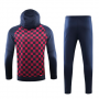 Barcelona 19/20 Navy&Square Hoodie Training Kit(Top+Trouser)