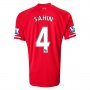 13-14 Liverpool #4 SAHIN Home Red Soccer Shirt