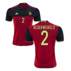 Belgium Home Soccer Jersey 2016 Alderweireld 2