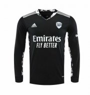 Long Sleeve Arsenal Goalkeeper Black Soccer Jerseys 2020/21