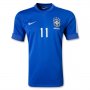 2013 Brazil #11 OSCAR Blue Away Jersey Shirt