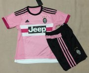 Kids Juventus Away Soccer Kit 2015-16(Shirt+Shorts)