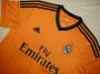 13-14 Real Madrid Away Orange Soccer Jersey Kit(Shirt+Shorts)