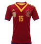 2013 Spain #15 RAMOS Red Home Soccer Jersey Shirt