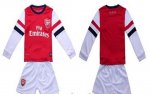 Kids Arsenal 13/14 Home Long Sleeve Kit(Shirt+shorts)
