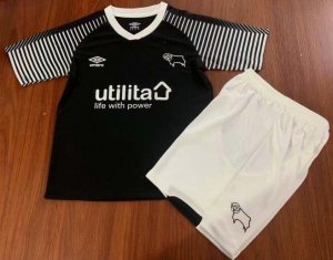 Children Derby County Away Soccer Suits 2019/20 Shirt and Shorts