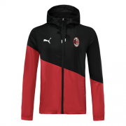 19/20 AC Milan Red&Black Hoodie Windrunner Jacket