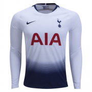 18-19 Tottenham Hotspur Long Sleeve Home Soccer Jersey Shirt