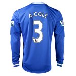 13-14 Chelsea #3 A.COLE Home Long Sleeve Jersey Shirt