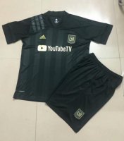 Children Los Angeles FC Home Soccer Suits 2020 Shirt and Shorts