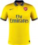 13-14 Arsenal #27 Gervinho Away Yellow Jersey Shirt