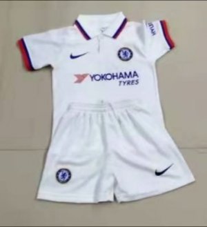 Children Chelsea Away Soccer Suits 2019/20 Shirt and Shorts